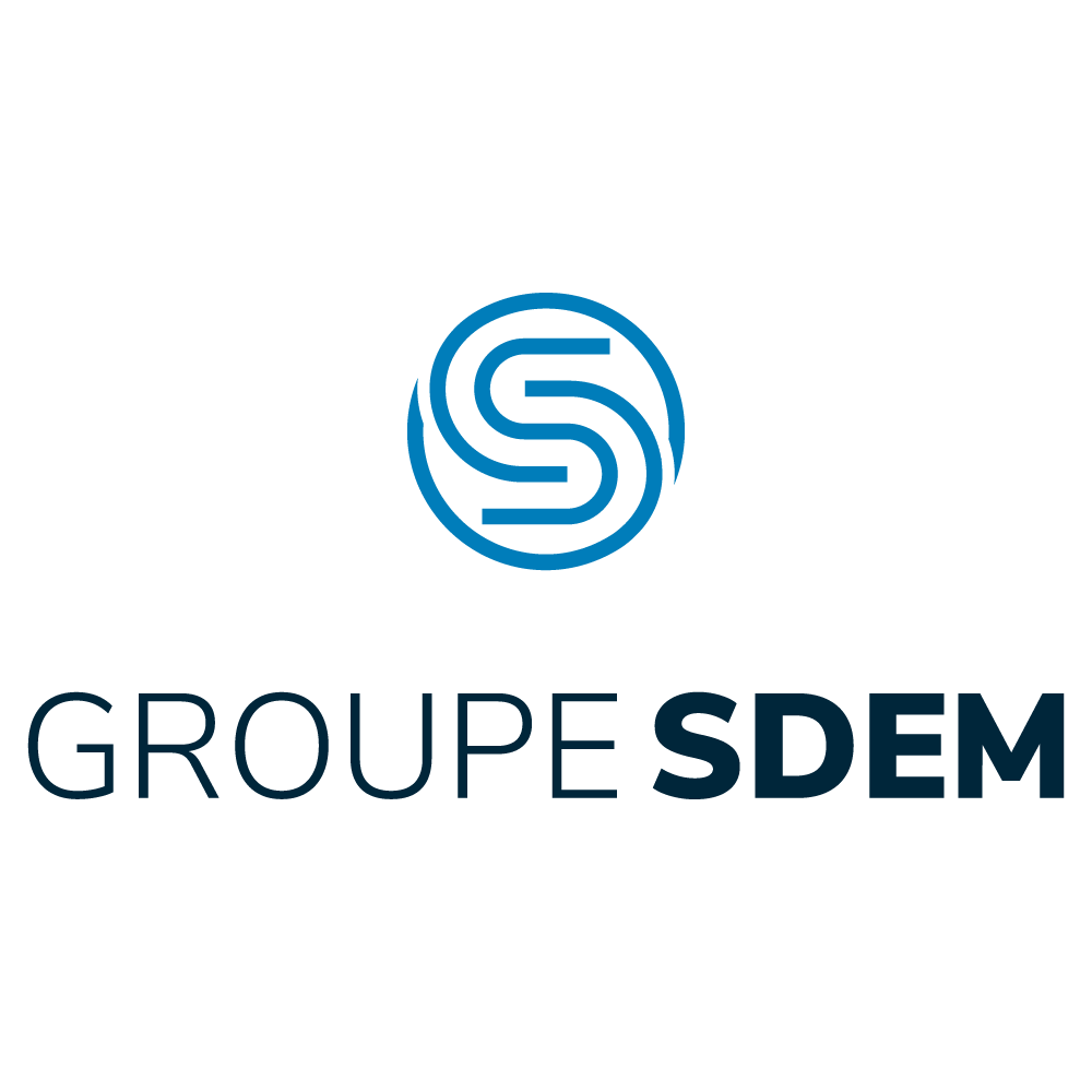 Groupe SDEM cette entreprise a été accompagnée par l'agence de communication SHEBAM - Logo en couleur