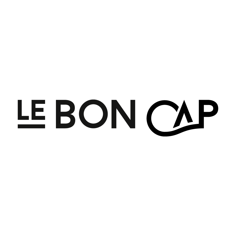 Le Bon cap cette entreprise a été accompagnée par l'agence de communication SHEBAM - Logo en noir