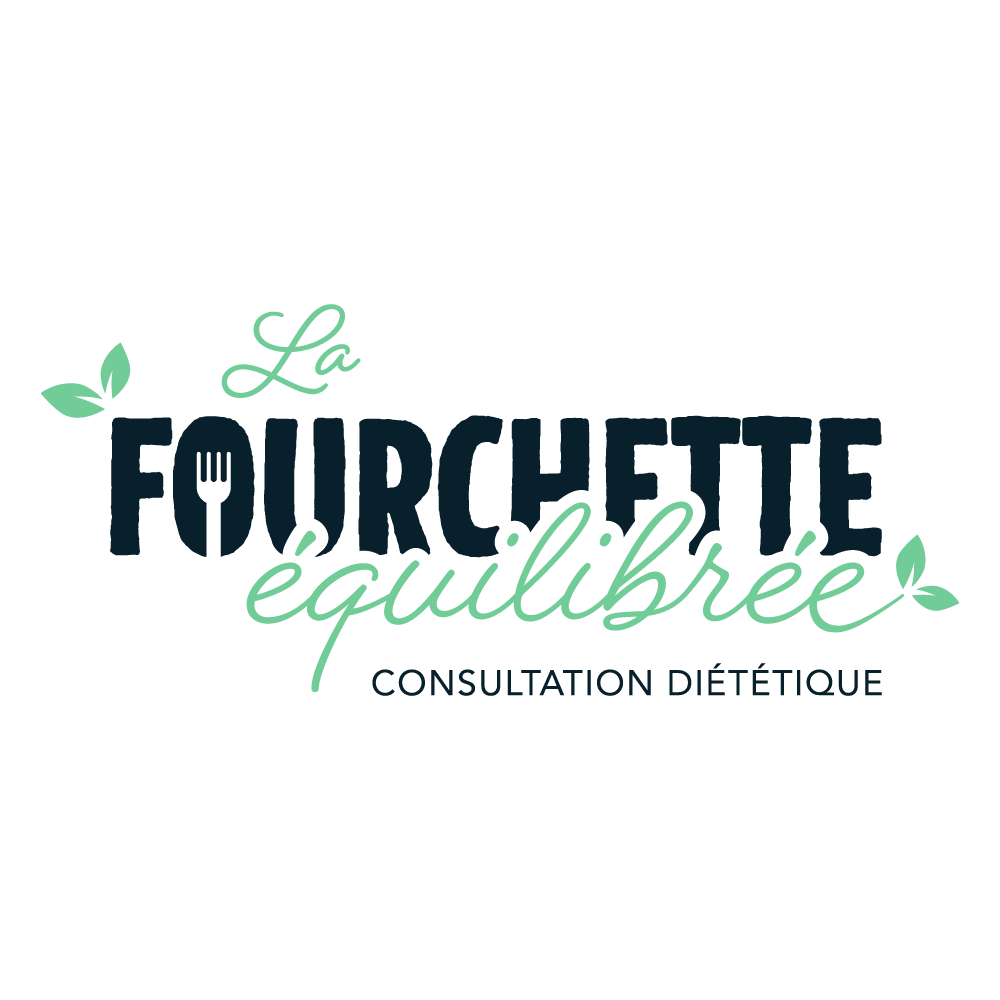 Fourchette équilibrée cette entreprise a été accompagnée par l'agence de communication SHEBAM - Logo en couleur