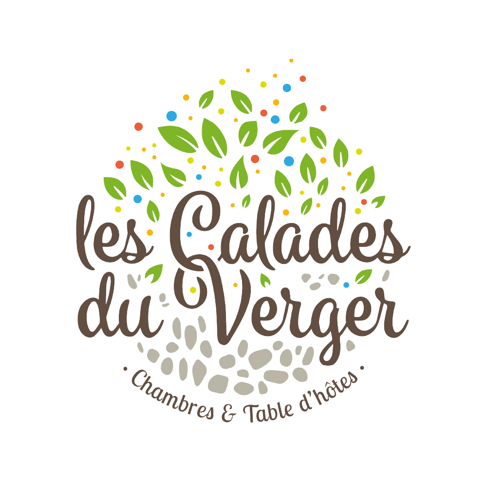 Les calades du verger cette entreprise a été accompagnée par l'agence de communication SHEBAM - Logo en couleur